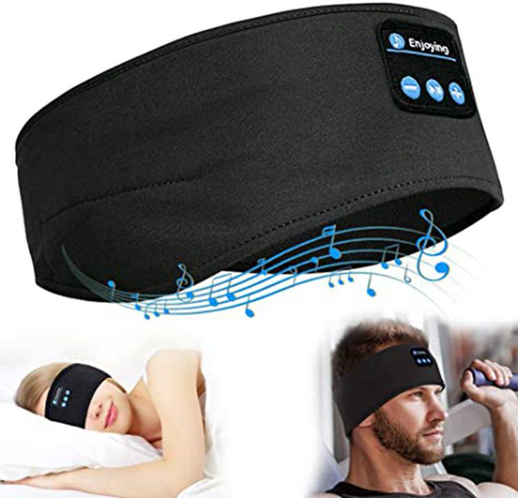Hot sale bluetooth music sleep goggle headband bluetooth sports headscarf call headband yoga headwear